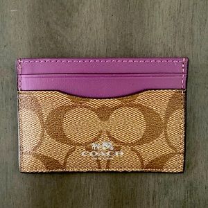 Coach card hold, card case new with box